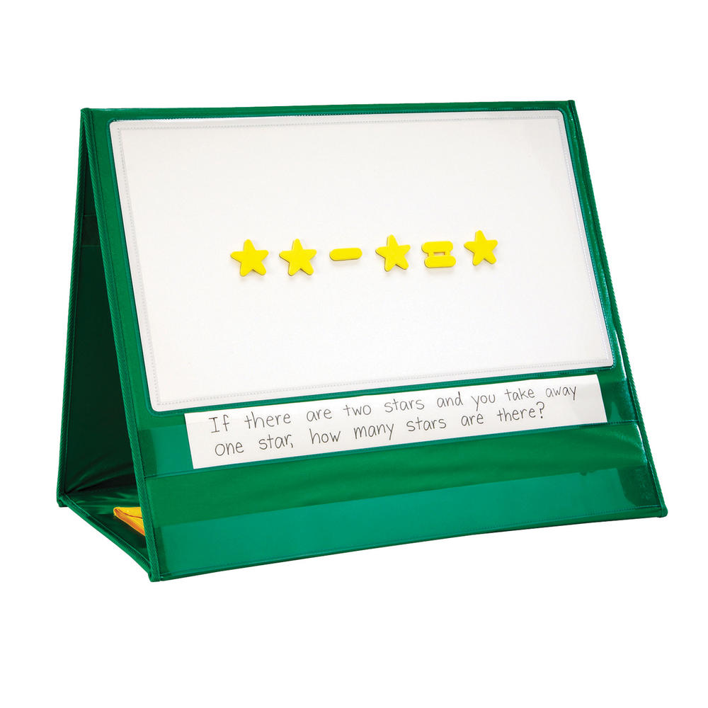 Learning Resources Write-On/Wipe-off Magnetic Demonstration Double-Sided Tabletop Pocket Chart
