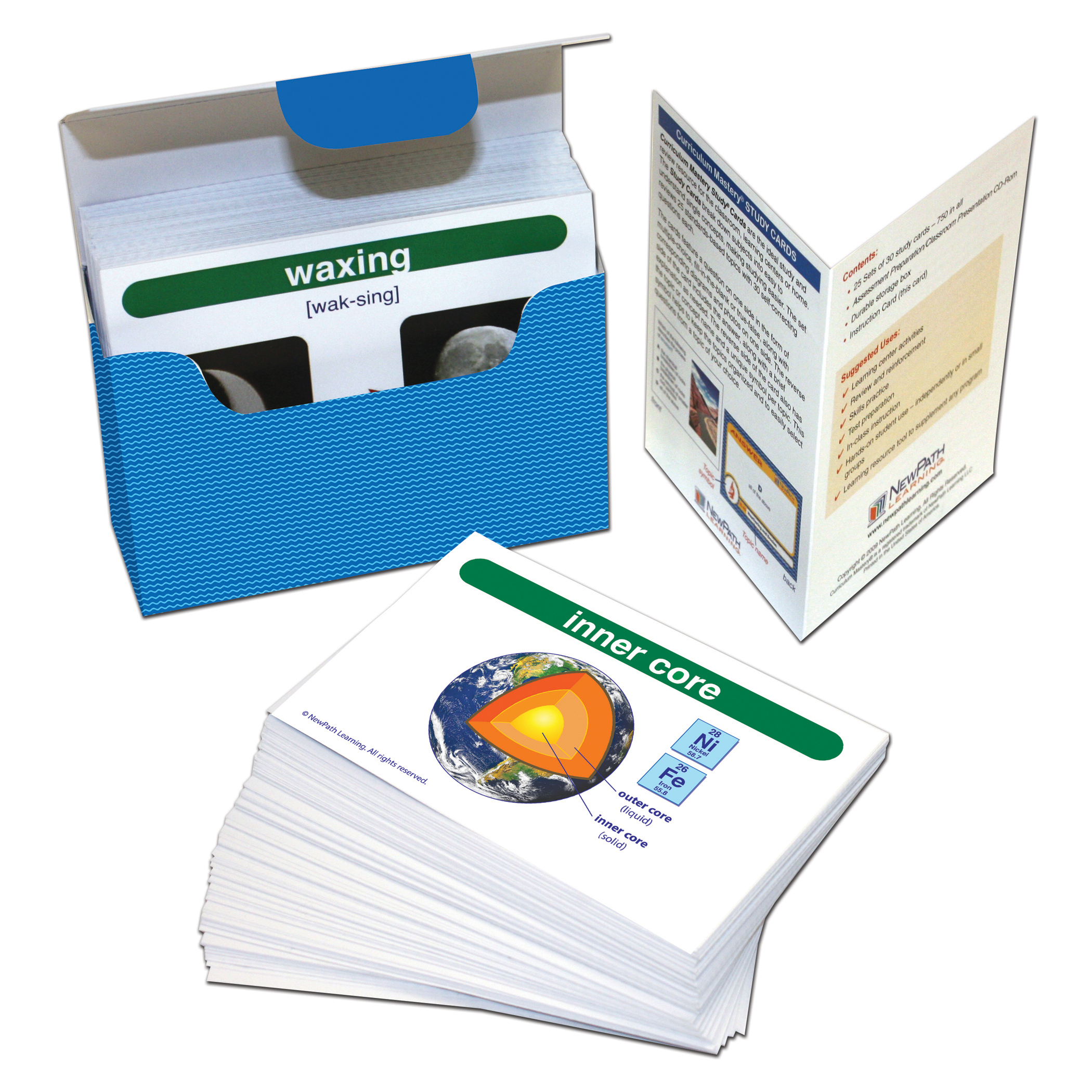 New Path Learning Earth Science Vocabulary Builder Flash Card Set