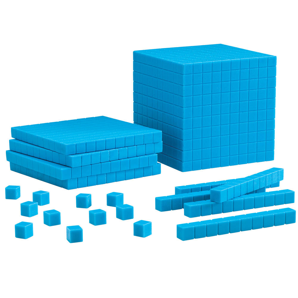 Learning Resources Plastic Base Ten Starter Set, Blue