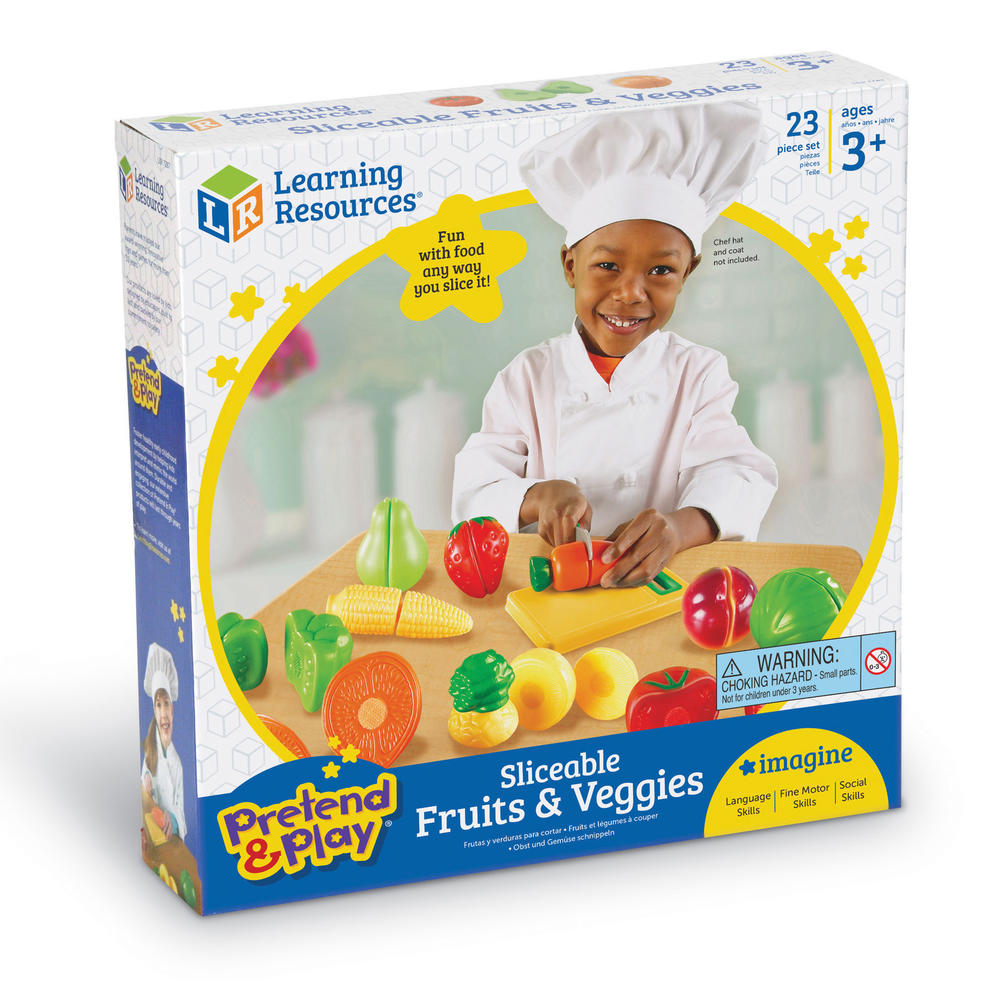 Learning Resources Pretend & Play&#174; Sliceable Fruits & Veggies