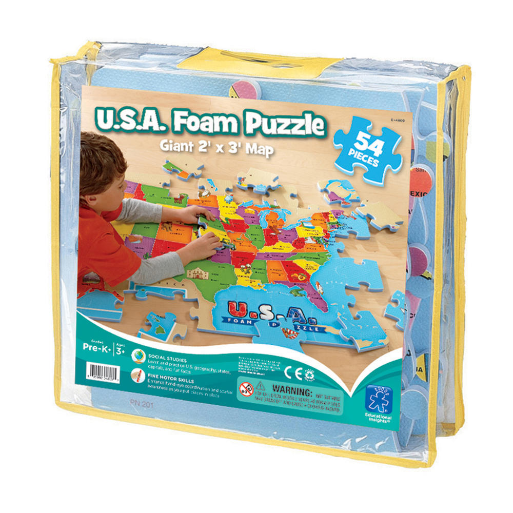 Eductional Insights USA Foam Map Puzzle