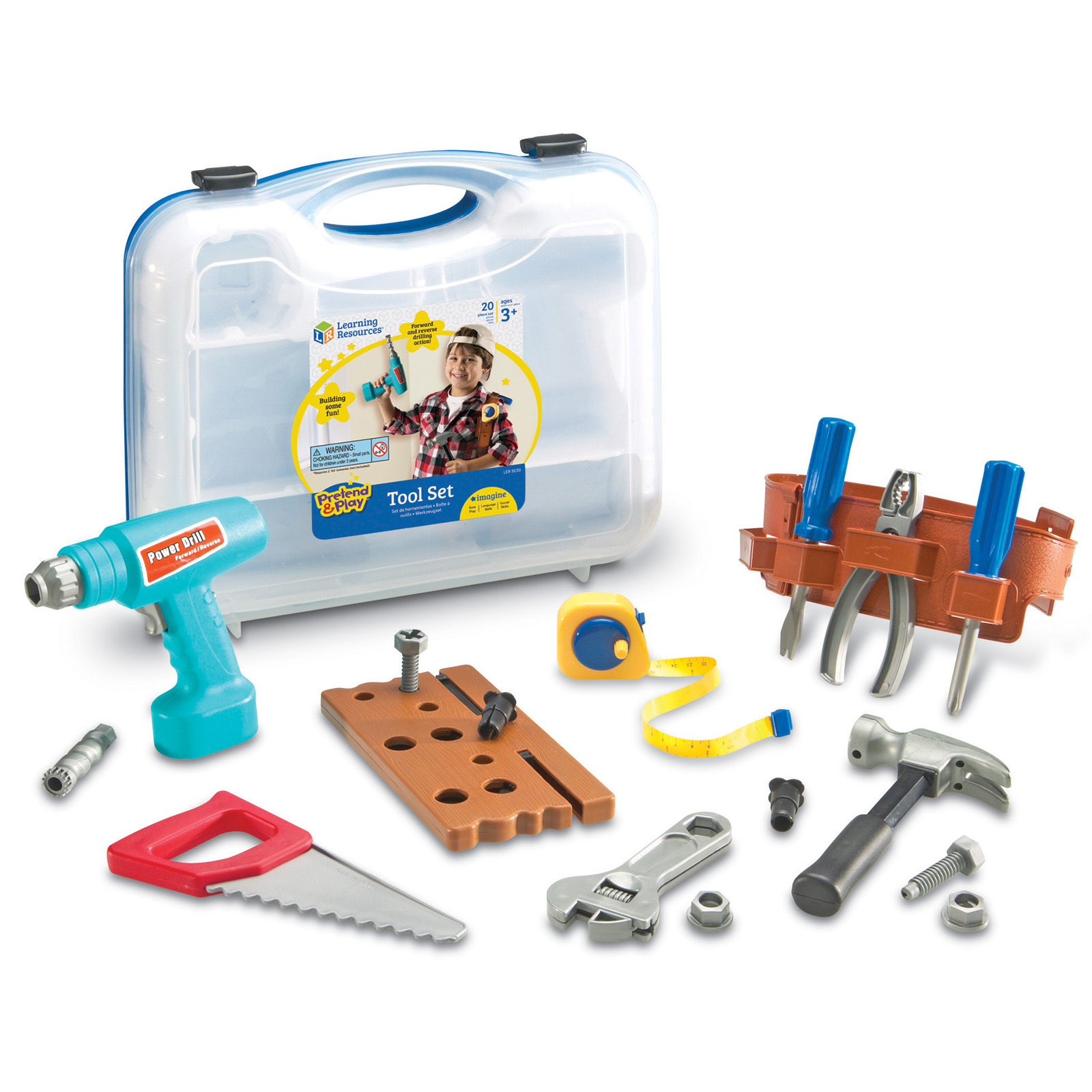 Learning Resources Pretend & Play Work Belt Tool Set Learning Resources Pretend & Play Work Belt Tool Set