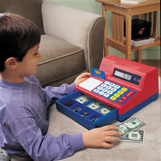 Learning resources pretend and play sales calculator cash register