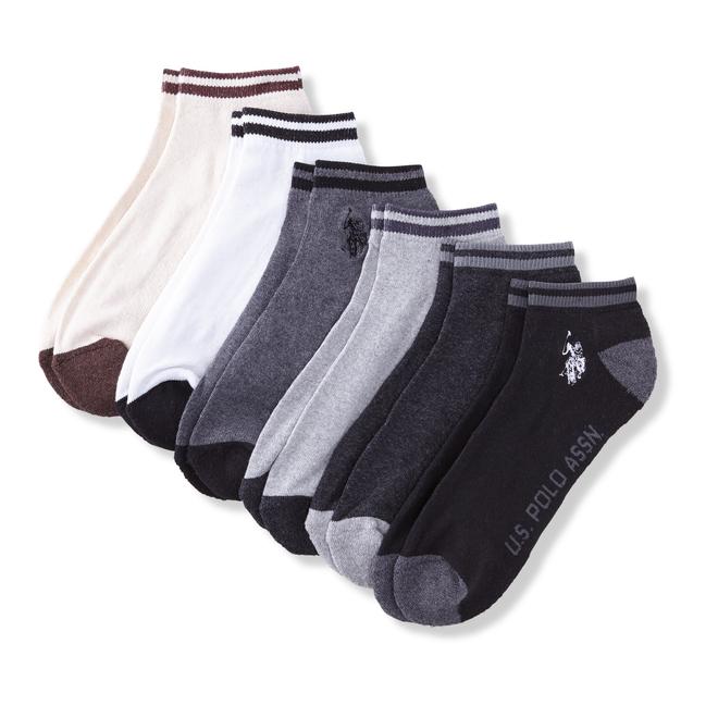 U.S. Polo Assn. Men's 6Pairs Ankle Socks