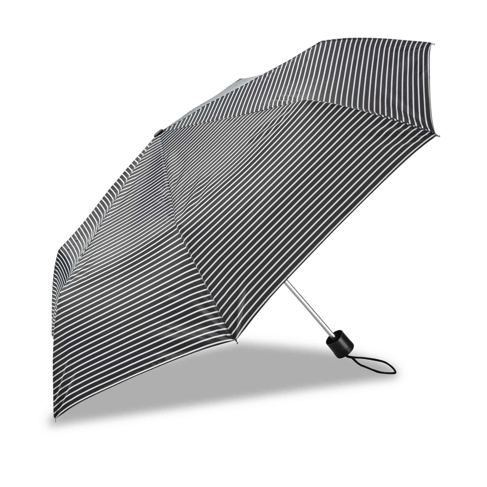 Travel Umbrella & Cover - Striped