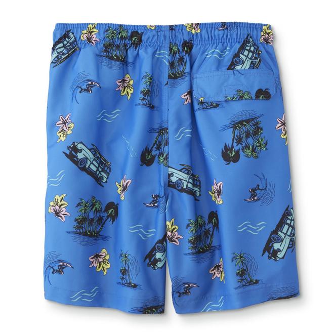 Islander Men's Swim Trunks Palm Trees