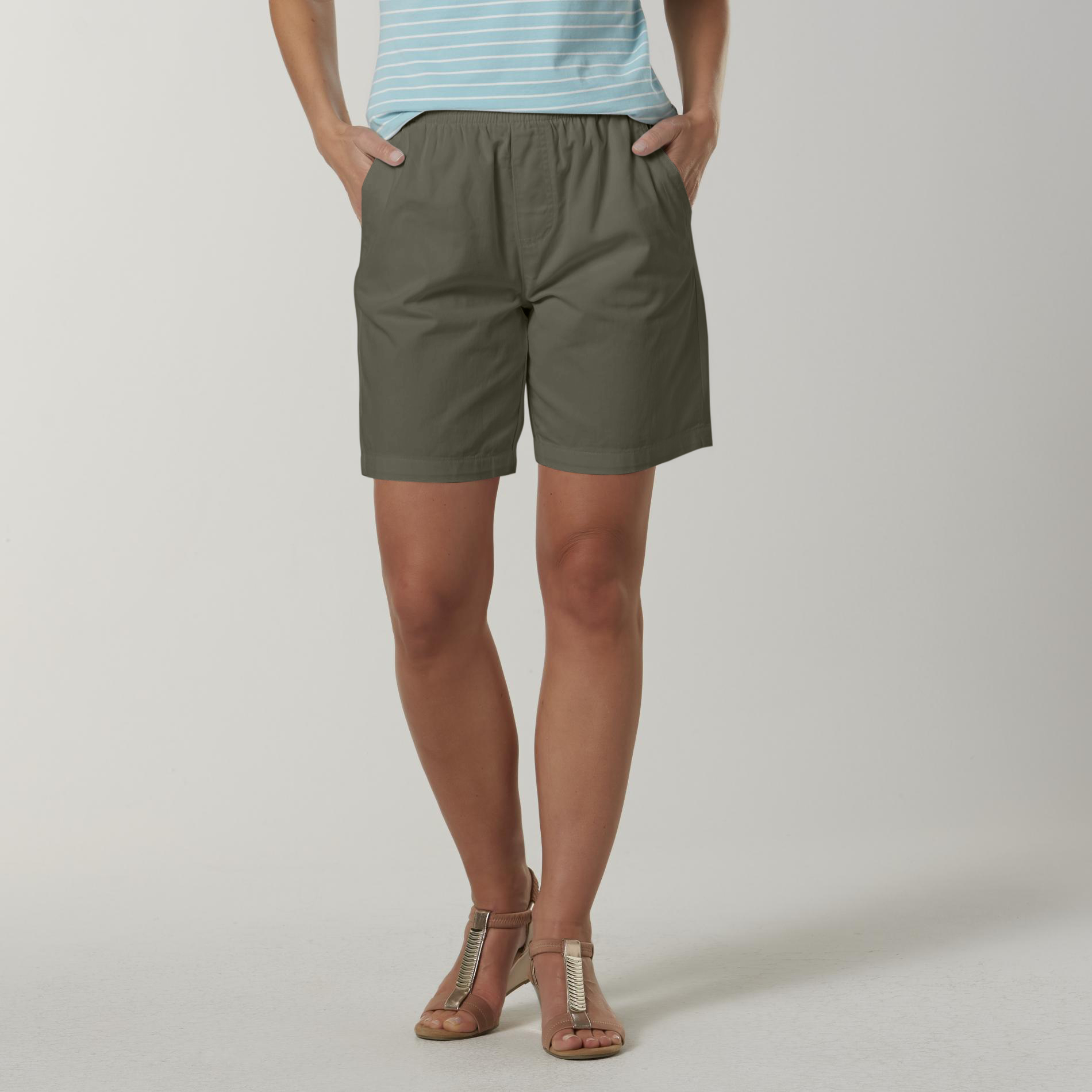 twill shorts women's