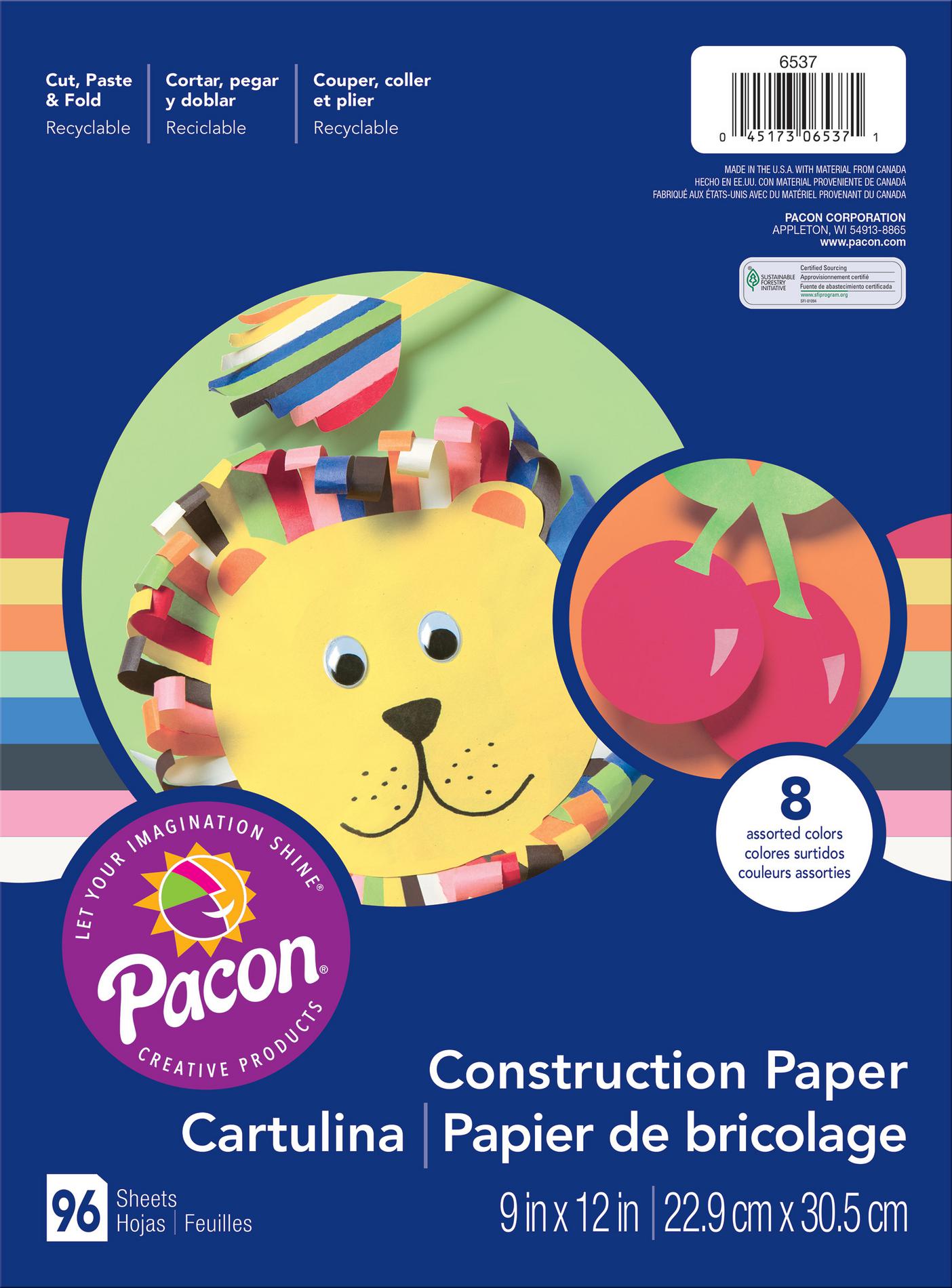 Pacon 6537 Construction Paper - 96 Count