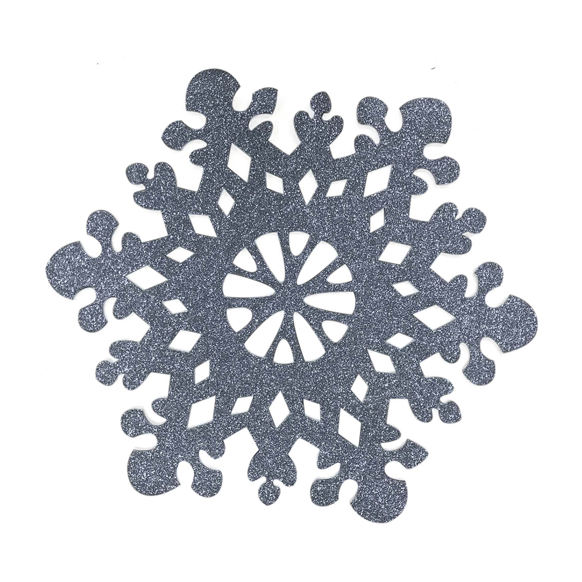Trim A Home® Felt Glitter Round Placemat Snowflake Shop Your Way