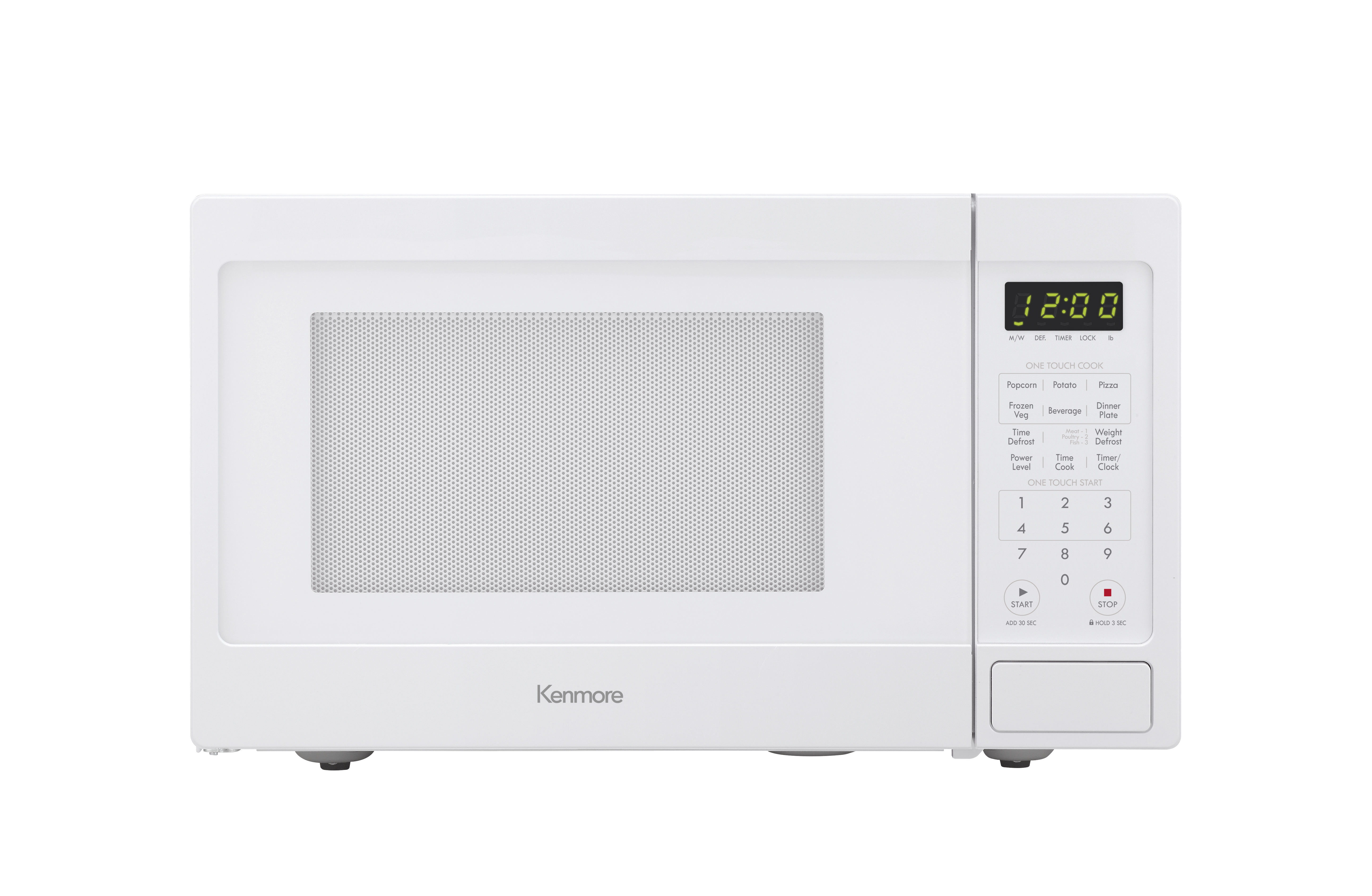 Kenmore 70912 0 9 Cu Ft Countertop Microwave Oven White