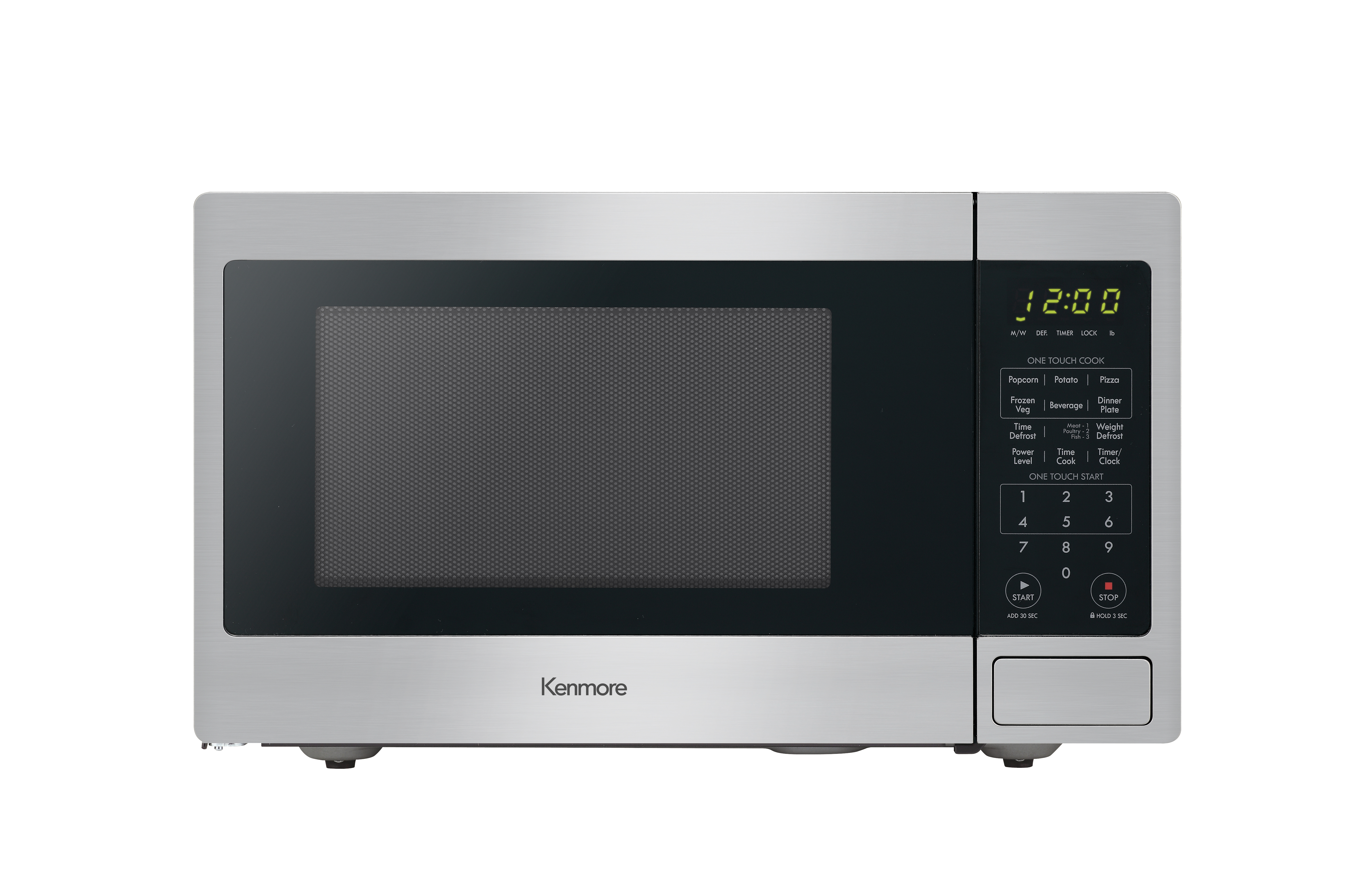 Kenmore 70913 0 9 Cu Ft Countertop Microwave Oven Stainless Steel
