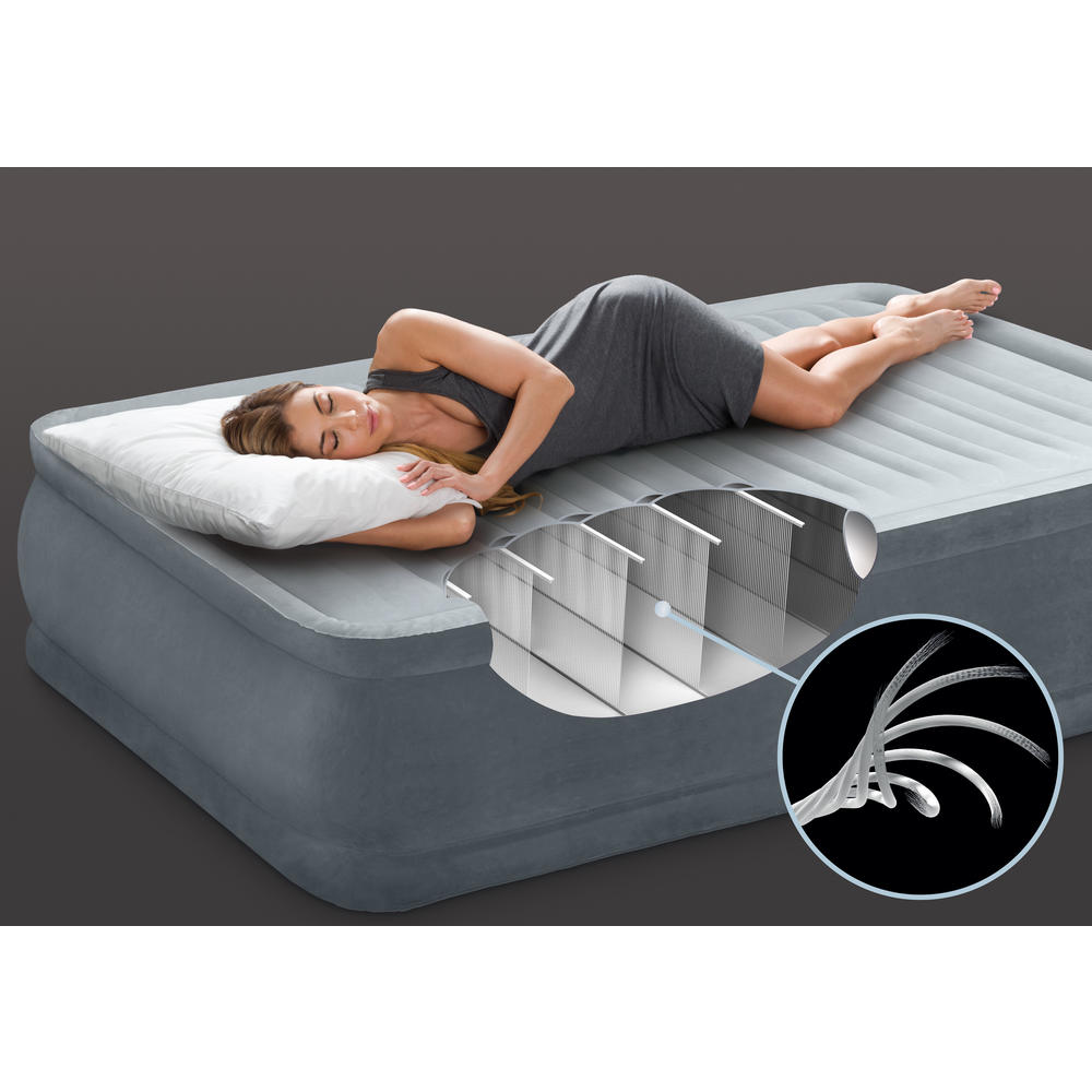 Intex Twin Dura-Beam Series Elevated Airbed With Pump