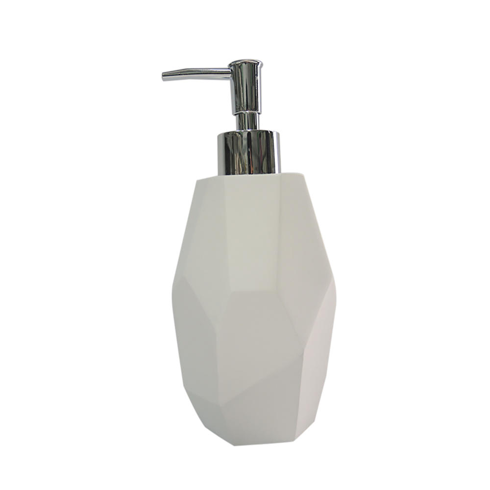 Irregular Shape Lotion Pump - White