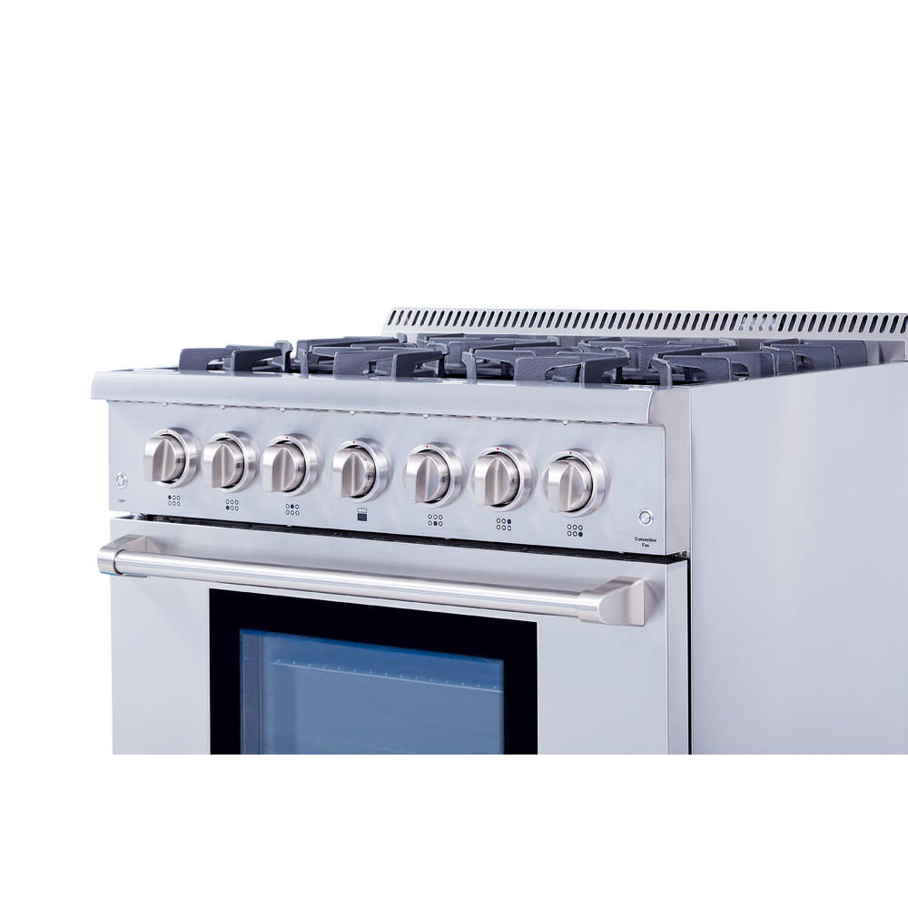 Thor Kitchen HRD3606U 36 Inch Freestanding Dual Fuel Range