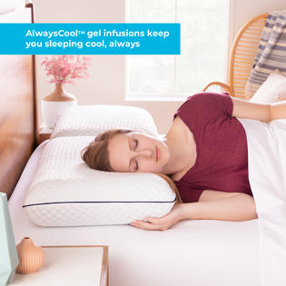 Linenspa Essentials Alwayscool Gel Memory Foam Pillow