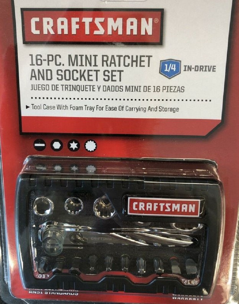 Craftsman 16 pc. 1/4" Drive SAE Mini Socket Set