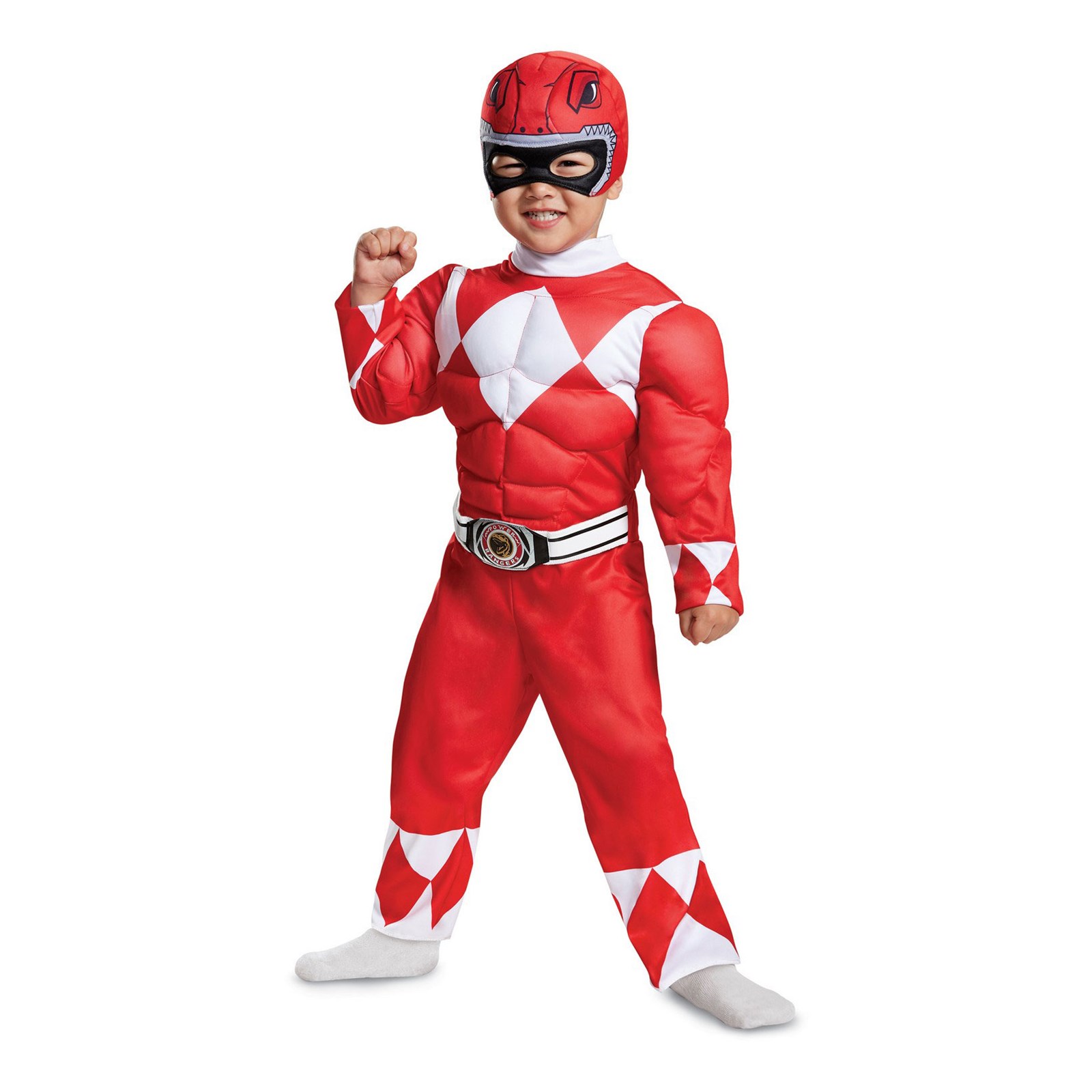 Power Rangers  - Mighty Morphin  Red Ranger Toddler Muscle Costume