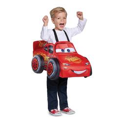 Disney Disguise Cars 3 Lightning Mcqueen 3D Toddler Costume, One Size (Up To Size 6)