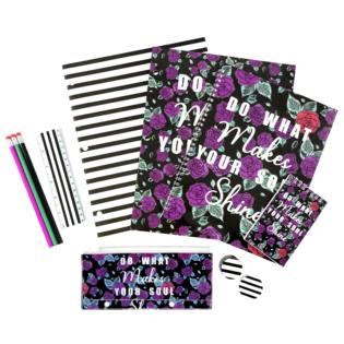her stationery backpack