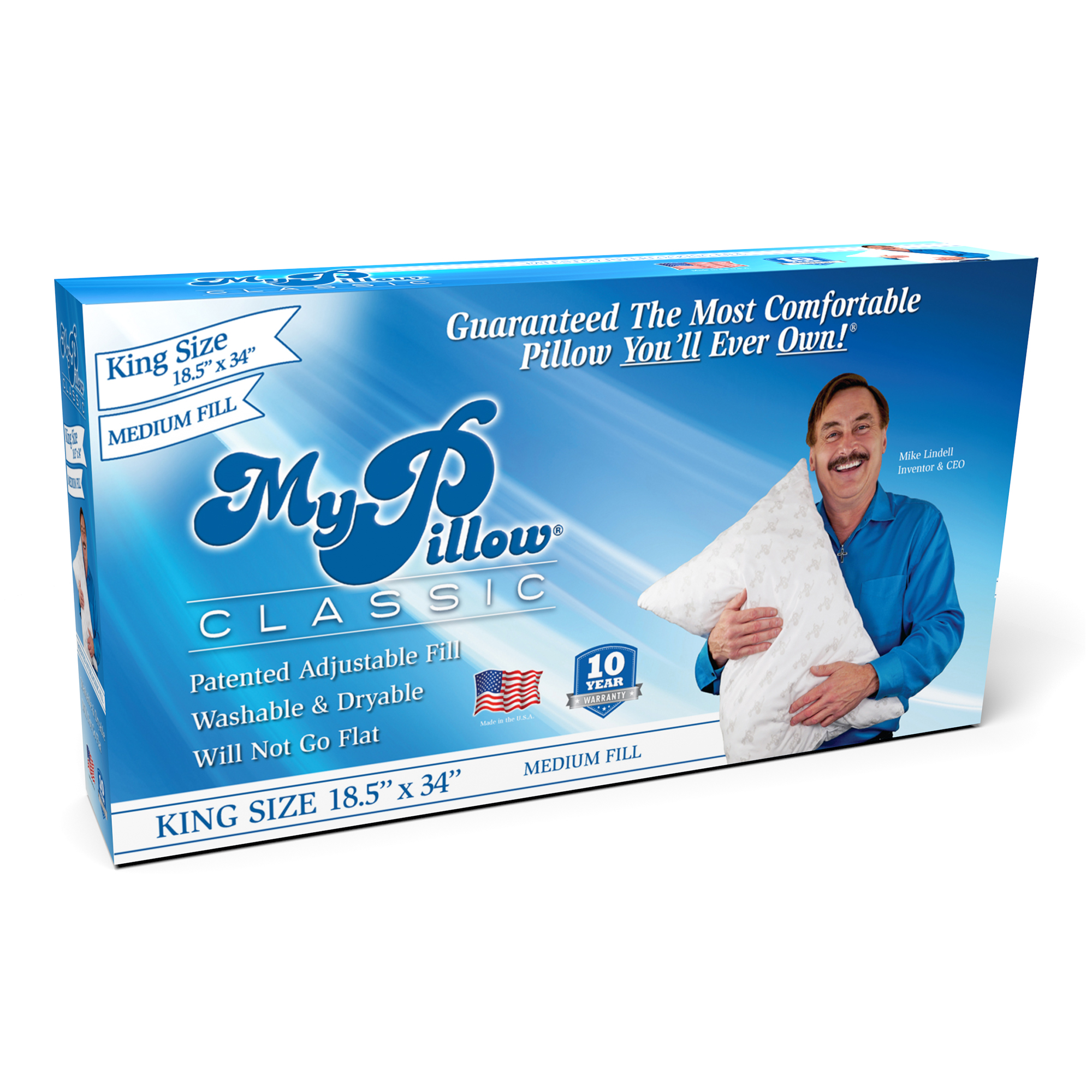 Medium Fill King Size Classic Pillow Medium Fill King Size Classic Pillow