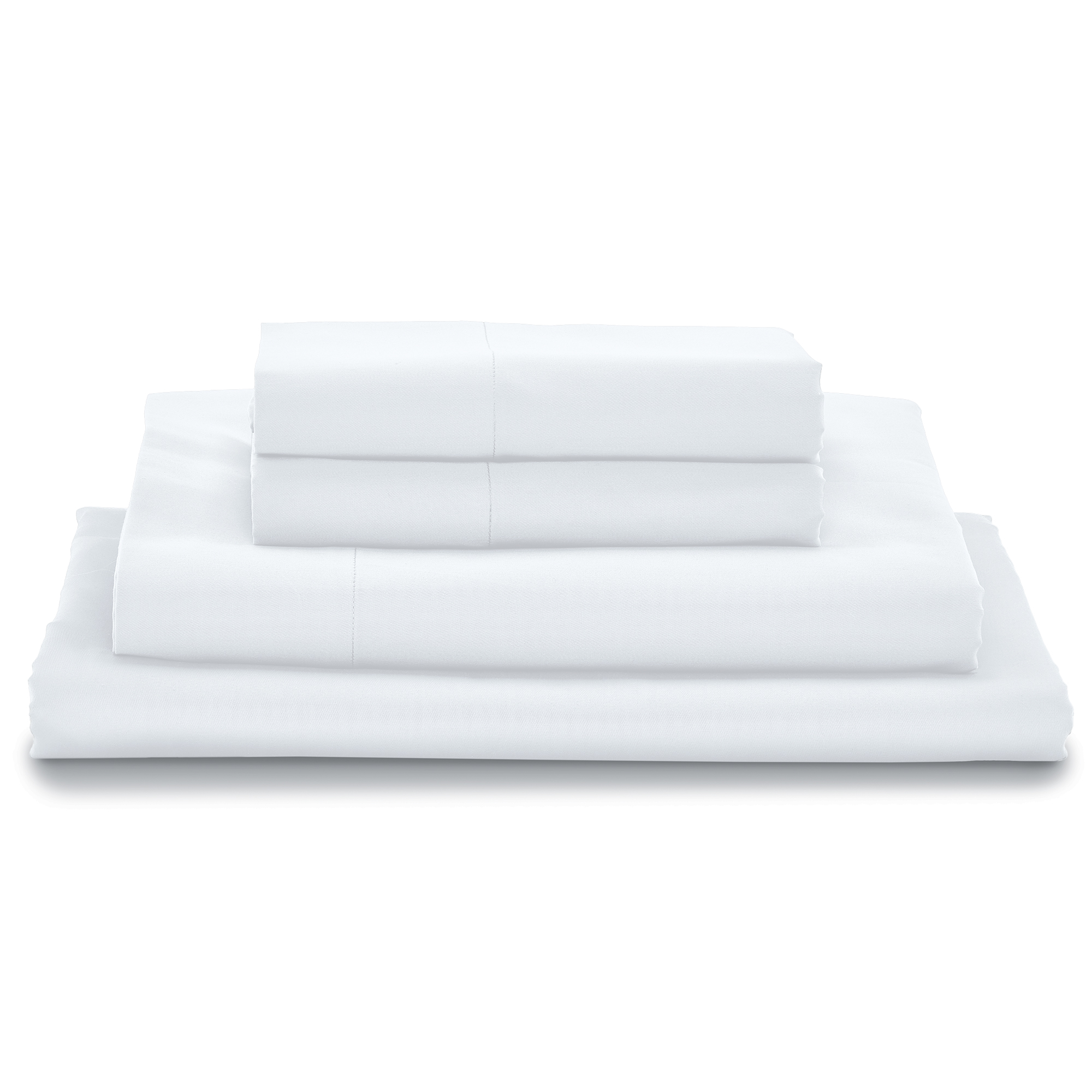 Cotton Queen Bedsheet Set - White