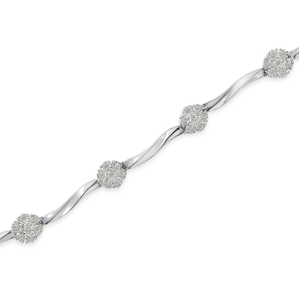 Original Classics Sterling Silver 0.25ct TDW Diamond Tennis Bracelet (H-I, I2-I3)