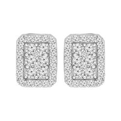 Haus of Brilliance Sterling Silver 1ct TDW Diamond Stud Earrings (I-J, I3)