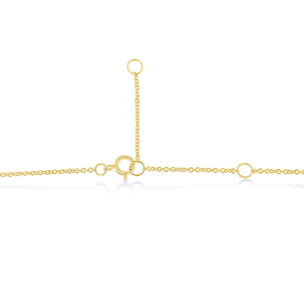 10K Yellow Gold 0.2ct. TDW Bezel-Set Diamond Solitaire Pendant Necklace(H-I,SI2-I1)