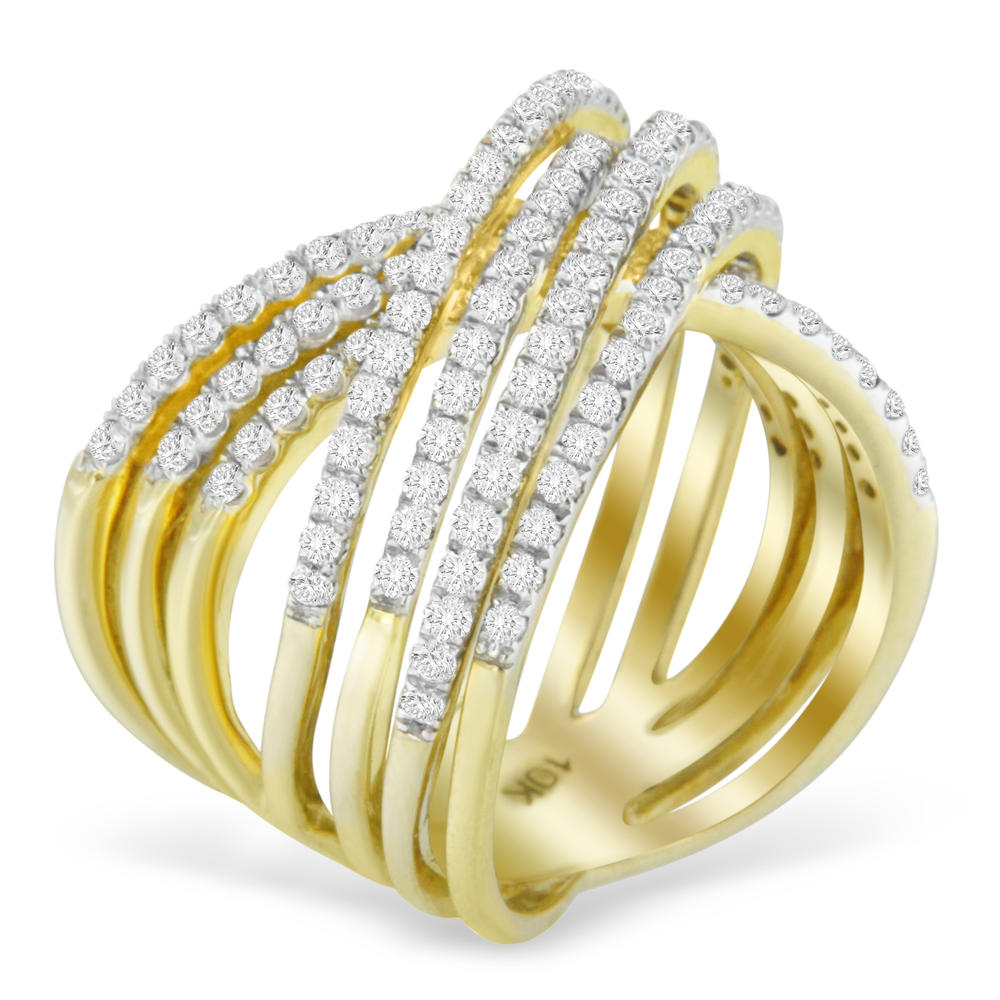 10K Yellow Gold 1.65 ct. TDW Round Diamond Ring (H-I, I1-I2)