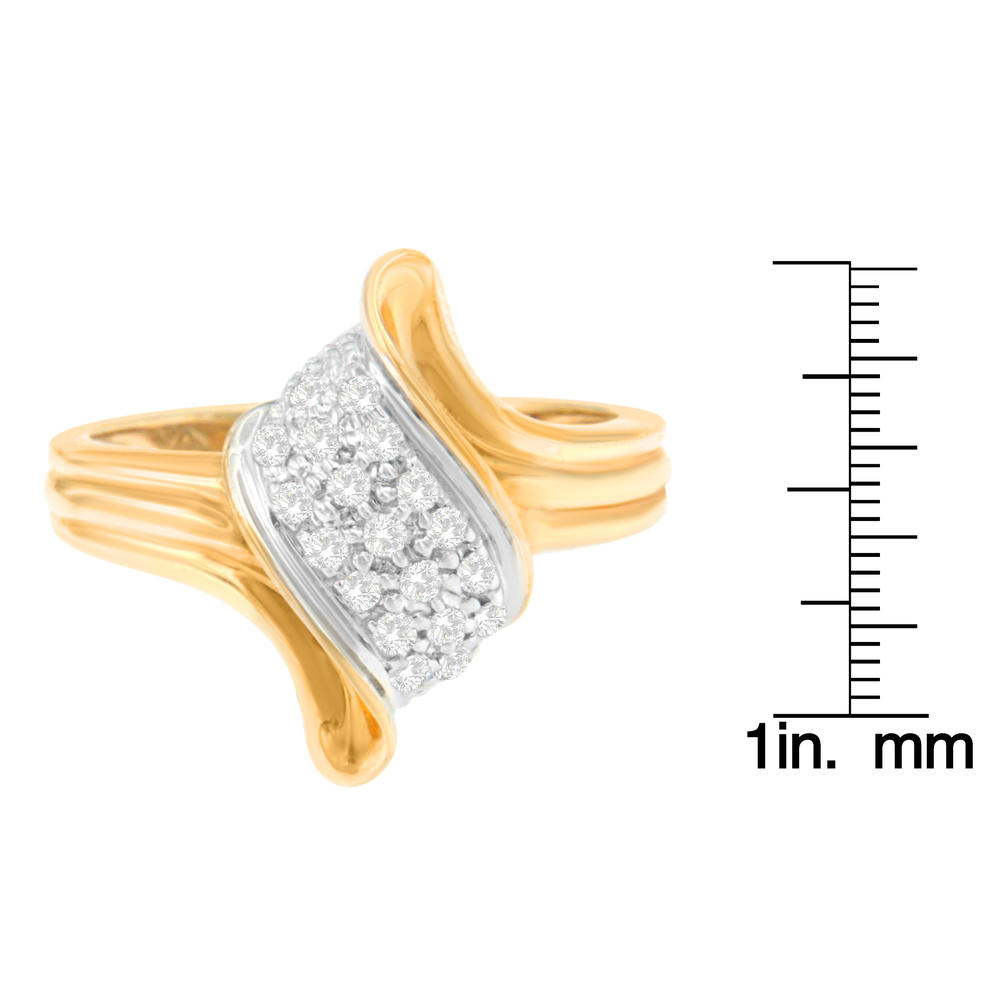 10K Yellow Gold 1/4ct. TDW Round-cut Diamond Ring (I-J,I3)