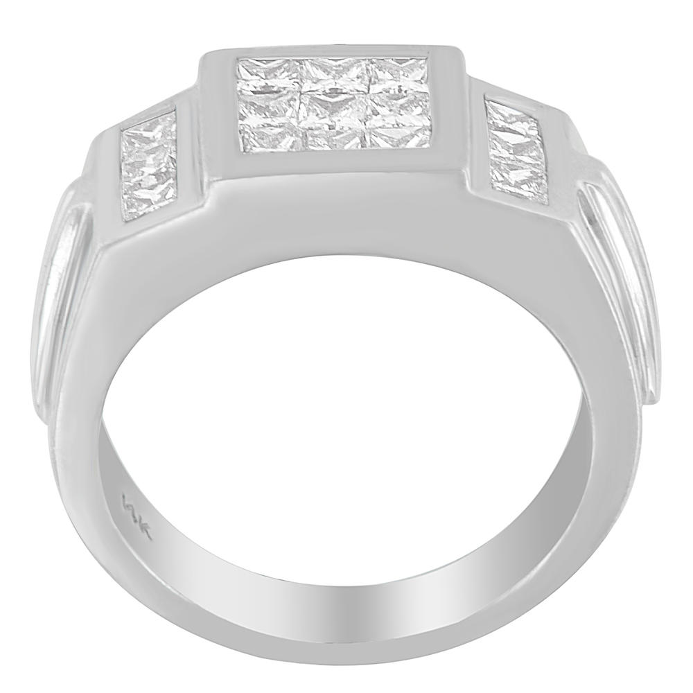14k White Gold 2 1/4 ct TDW Princess Diamond Cluster Ring (G-H, SI1-SI2)