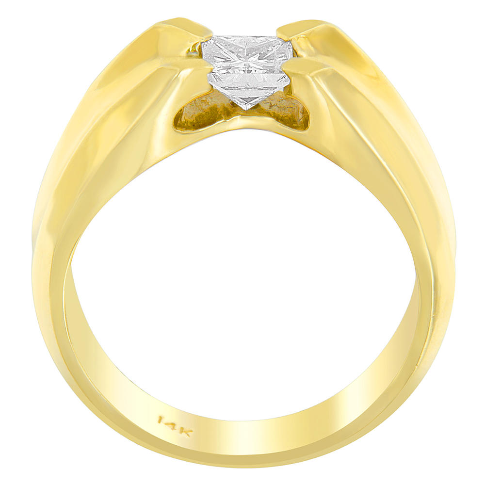14k Yellow Gold 1 ct TDW Princess Diamond Cluster Ring (H-I, SI1-SI2)