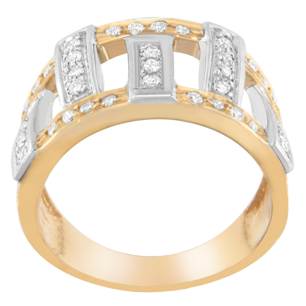 14K Two-Toned Gold 1 CTTW Round-cut Diamond Ring (H-I, SI2-I1)