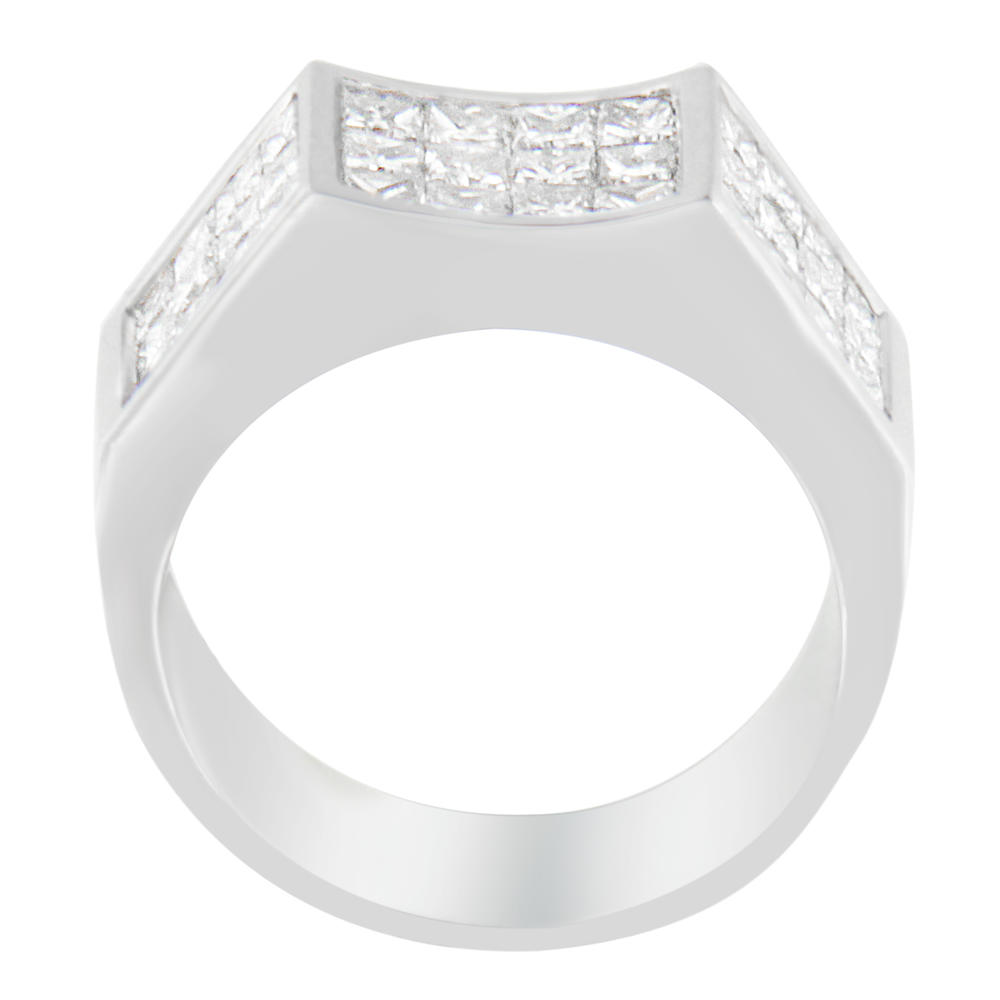 14k White Gold 2 1/3 ct TDW Princess Diamond Cluster Ring (G-H, VS2-SI1)