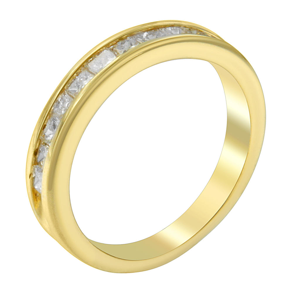 18K Yellow Gold 1/2ct. TDW Princess-cut Diamond Ring (G-H,I1-I2)