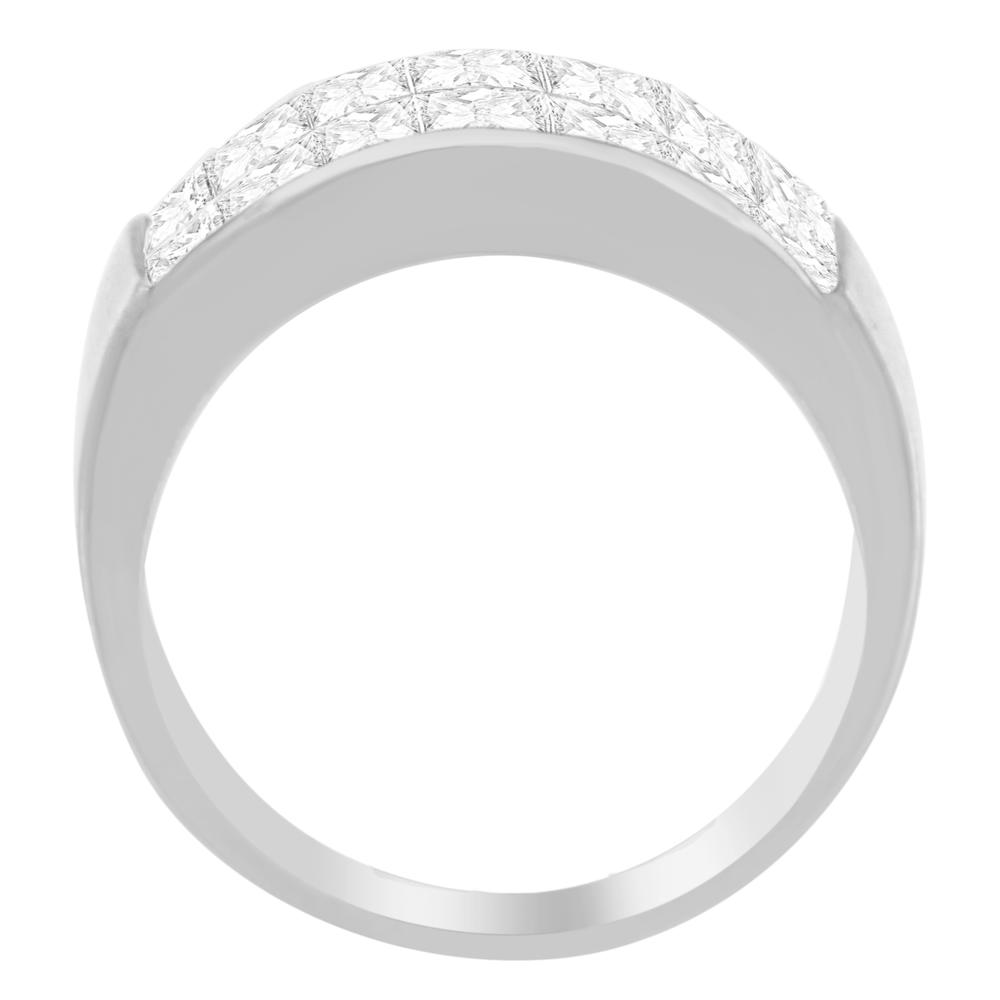 14k White Gold 1 3/8 ct TDW Princess Diamond Cluster Ring (G-H, VS2-SI1)