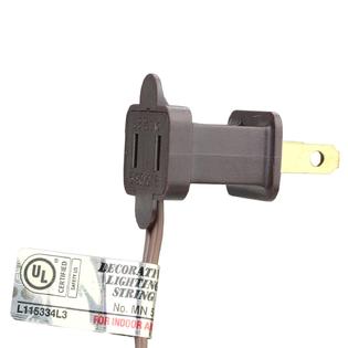 Darice 140 Count Amber 8 Function Micro Silicone Flame Bulb Christmas Lights 23 25ft Brown Wire