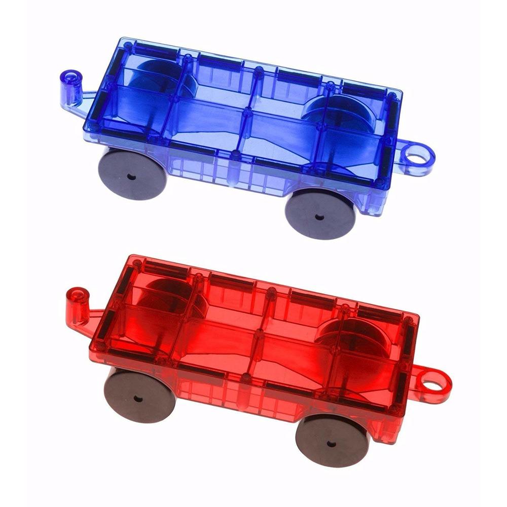 Mag-Genius  - Series 1 - 2 Piece Car Set - Red & Blue
