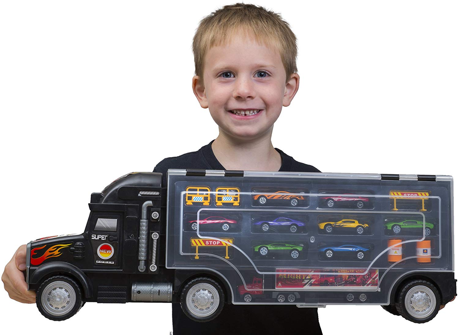 large car transporter toy