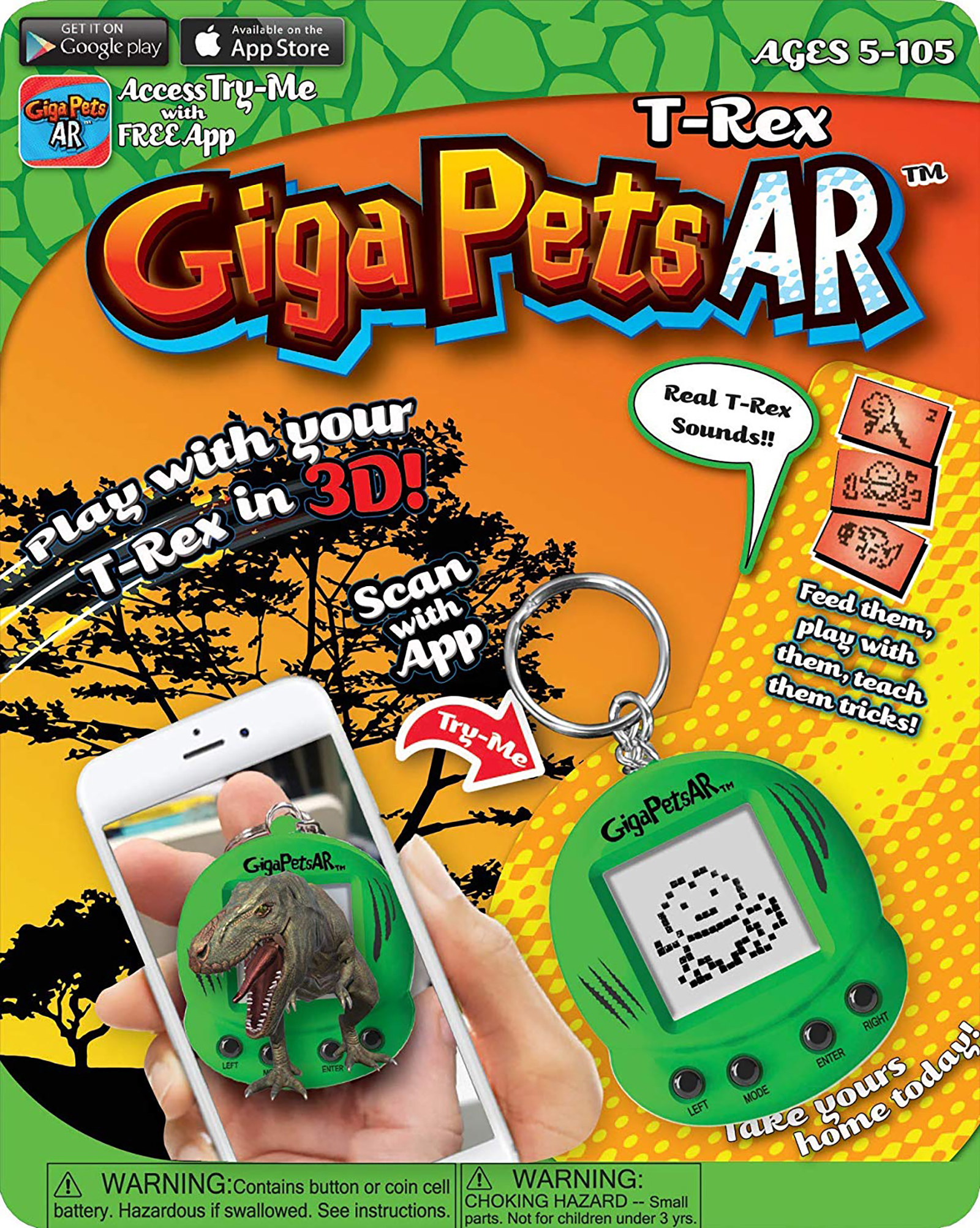 Giga Pets AR TRex Dinosaur Virtual Pet, Green Shop Your Way Online