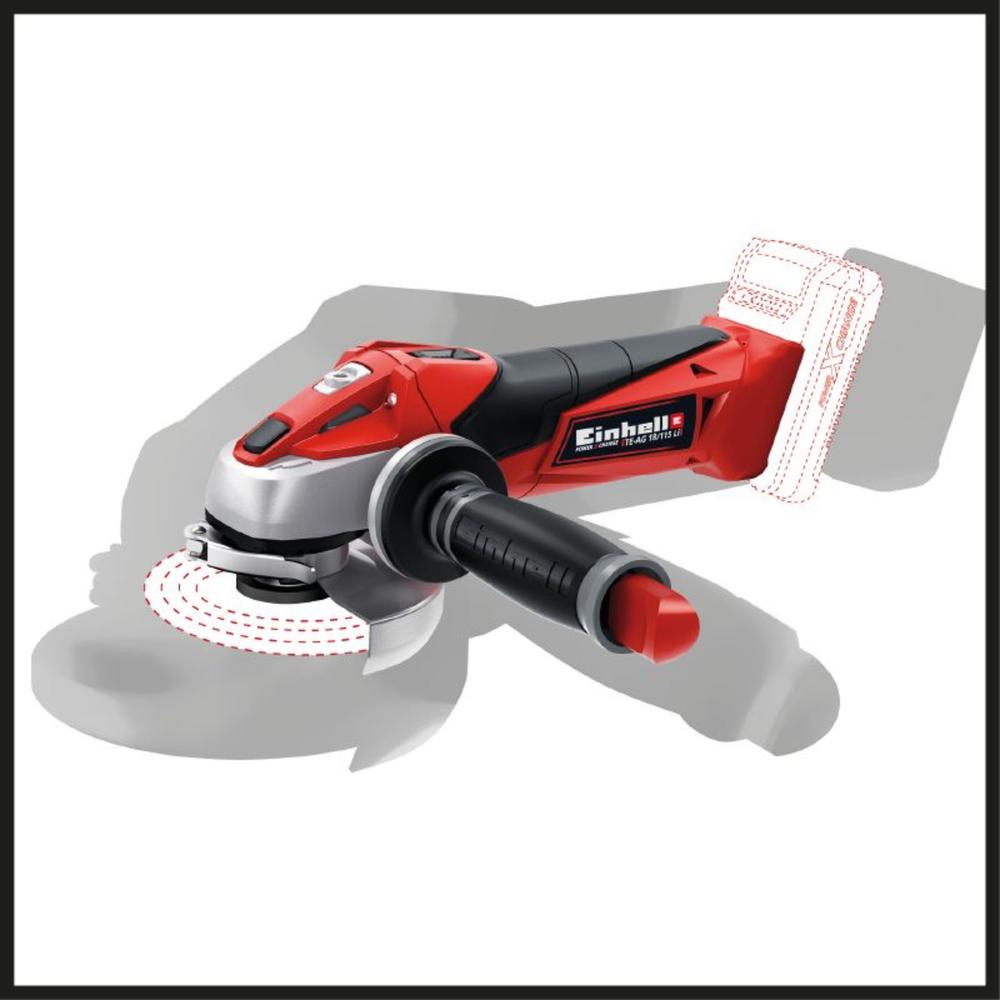 Einhell 18V 4 1/2 IN. Cordless Angle Grinder, No Battery, No Charger
