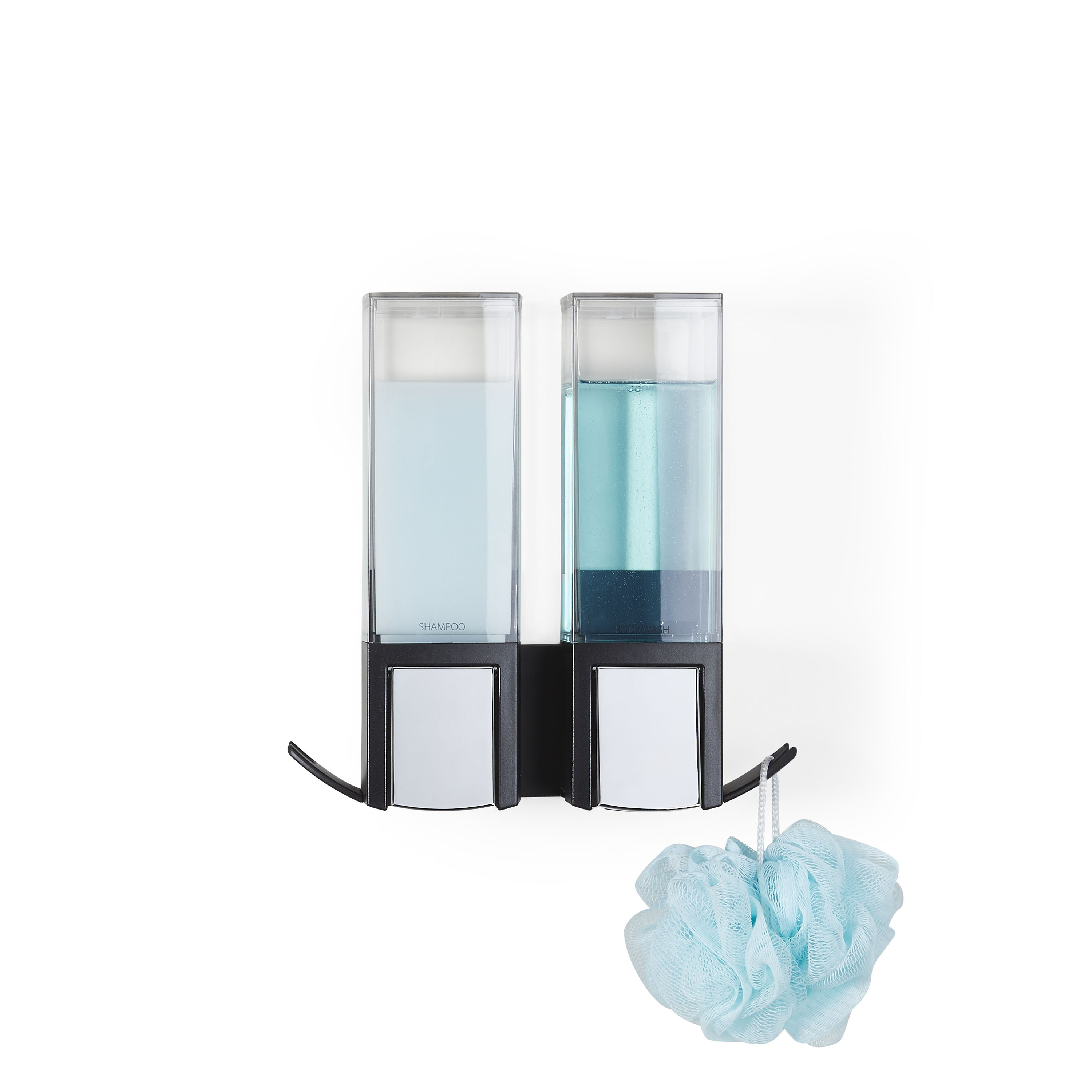 Better Living CLEVER Soap and Shower Double Dispenser Black Better Living CLEVER Soap and Shower Double Dispenser Black