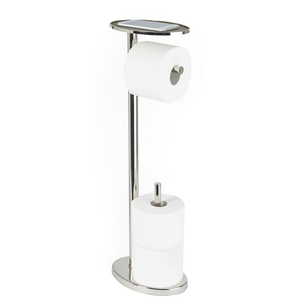 Better Living OVO Toilet Caddy Polished Nickel