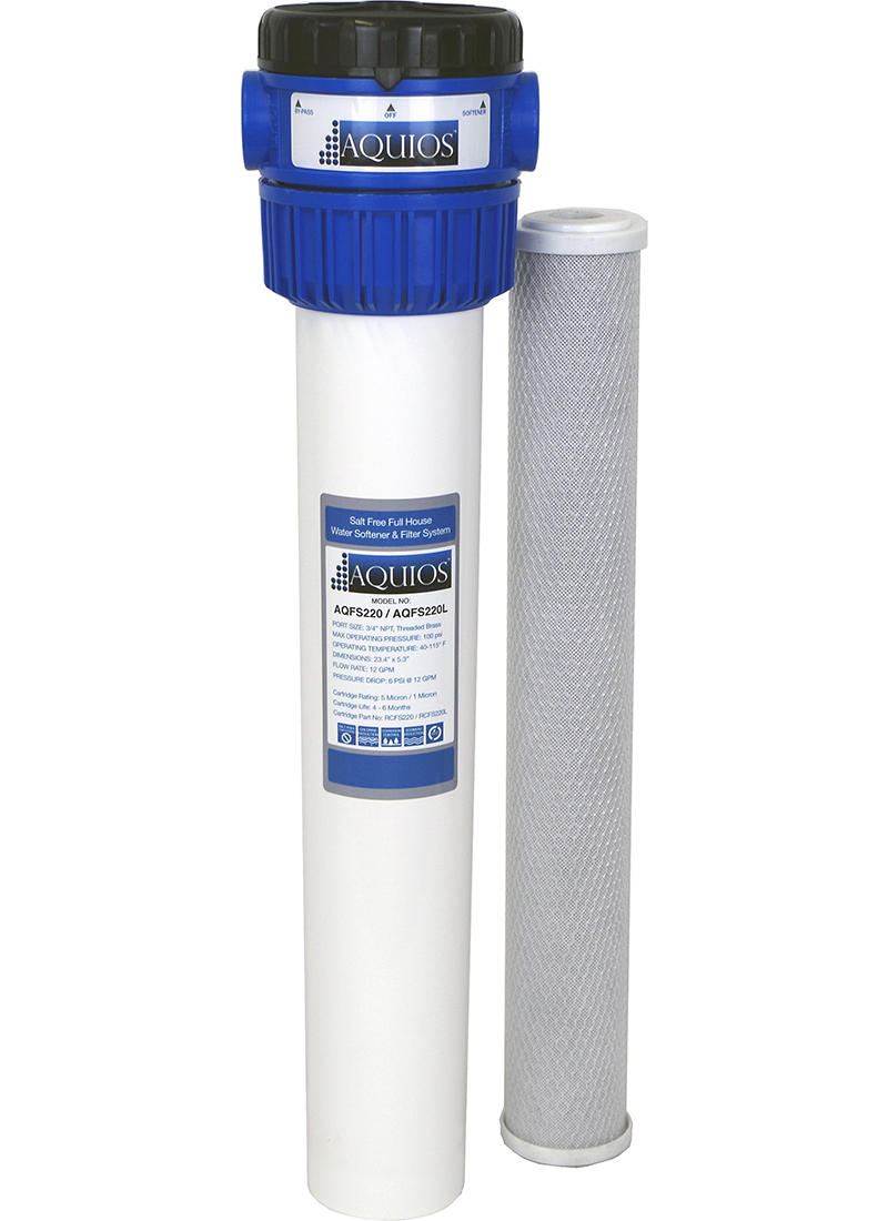 Aquios AQFS220 Salt Free Water Softener & Filter System