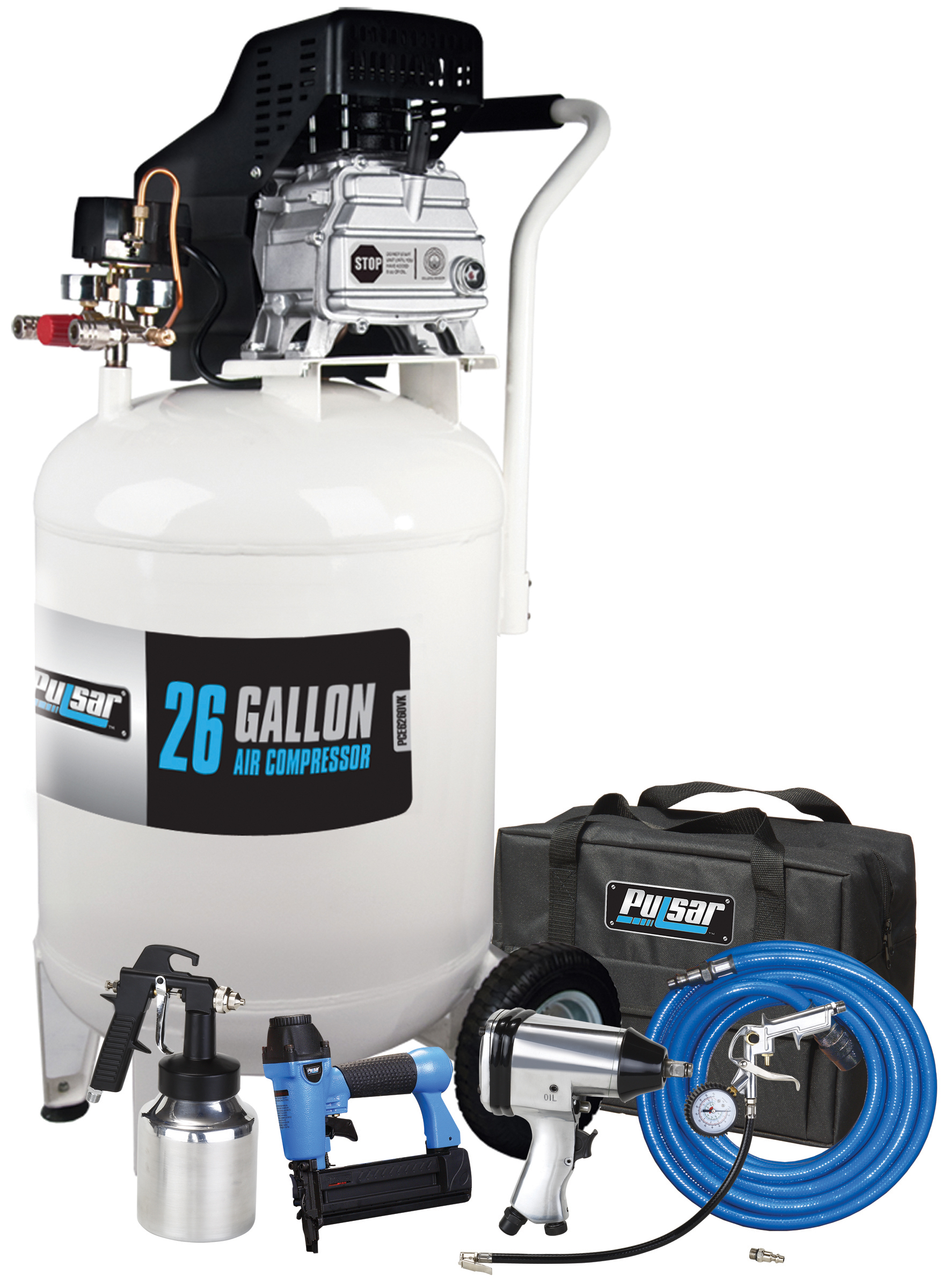 Pulsar 26 Gallon 5.0 HP Oil-Lubricated Air Compressor 115 Max PSI