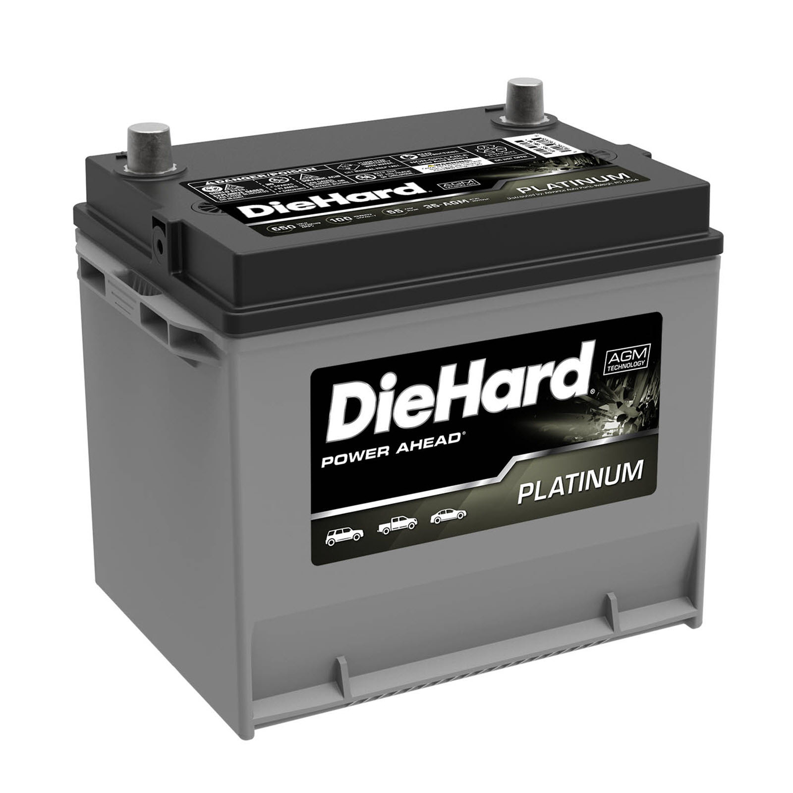 DieHard  Platinum AGM Battery - Group Size 35 (Price with Exchange)