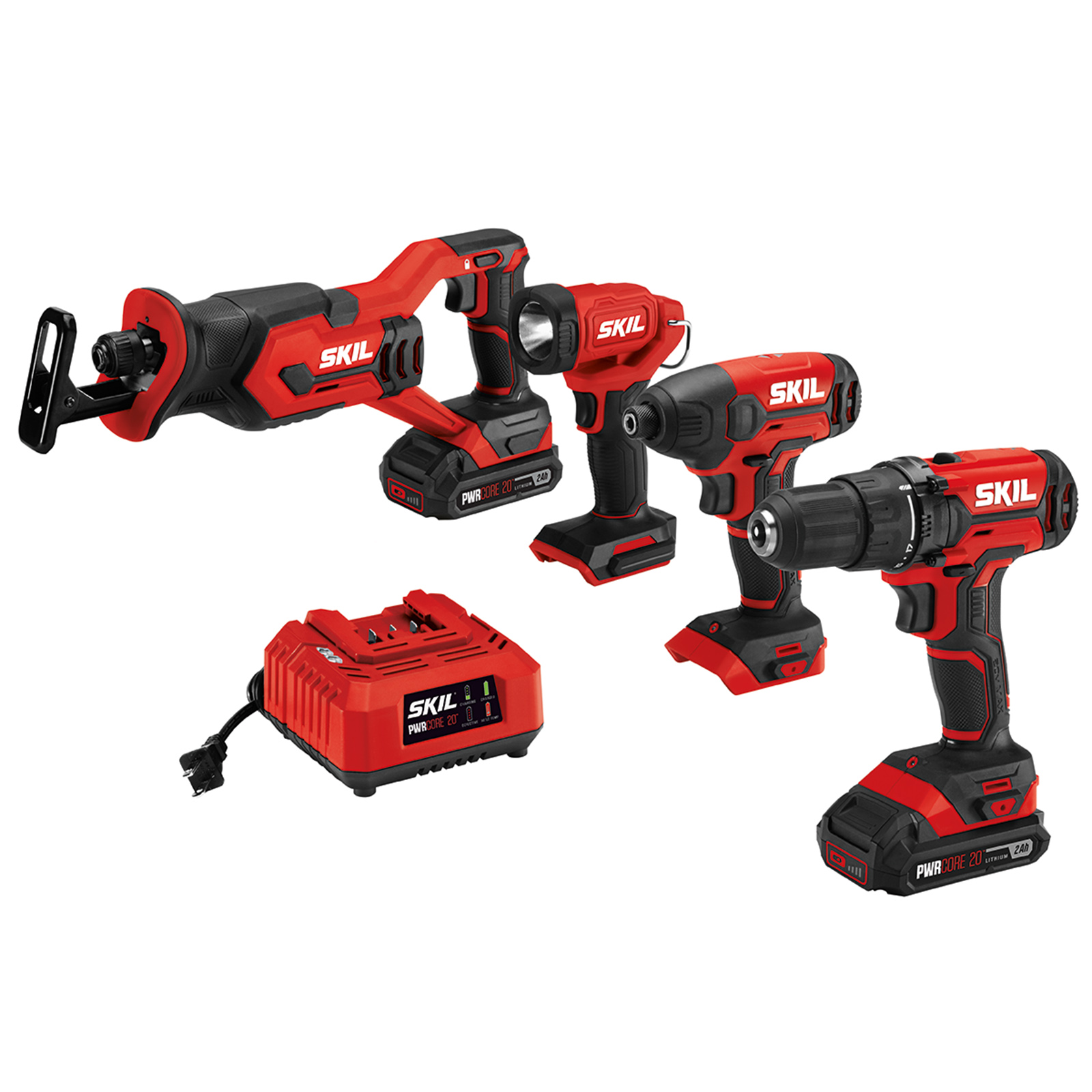 Skil 4pc. 20V Cordless Drill Combo Kit