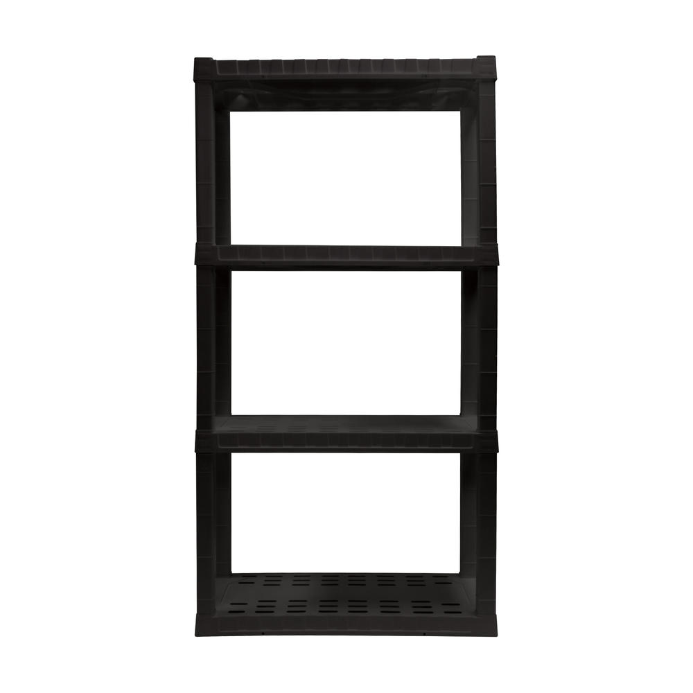 Oskar 4 Tiers Utility Shelf - Black