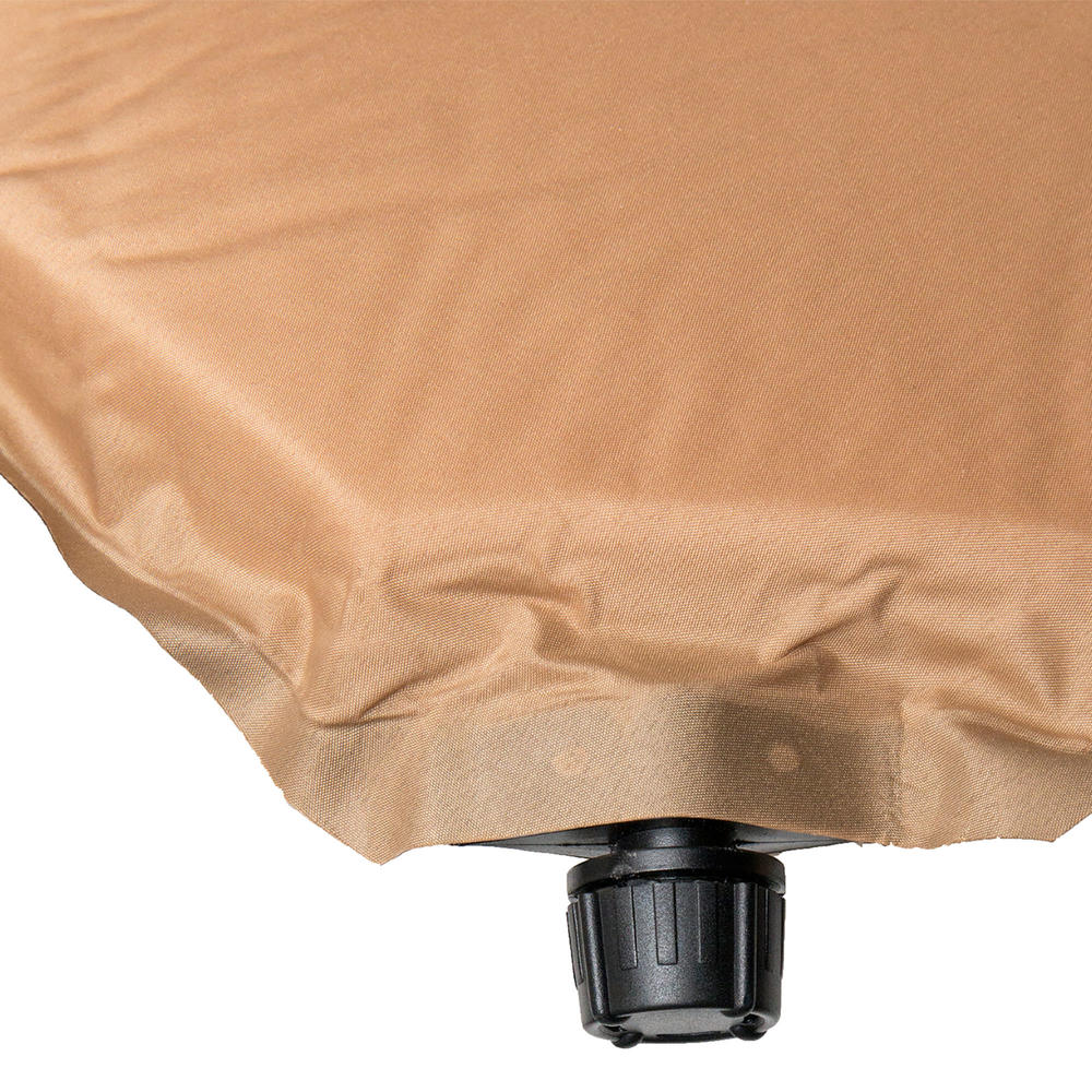 World Famous Sports Self-Inflating Twin Size Air Mattress &#8211; Light Brown