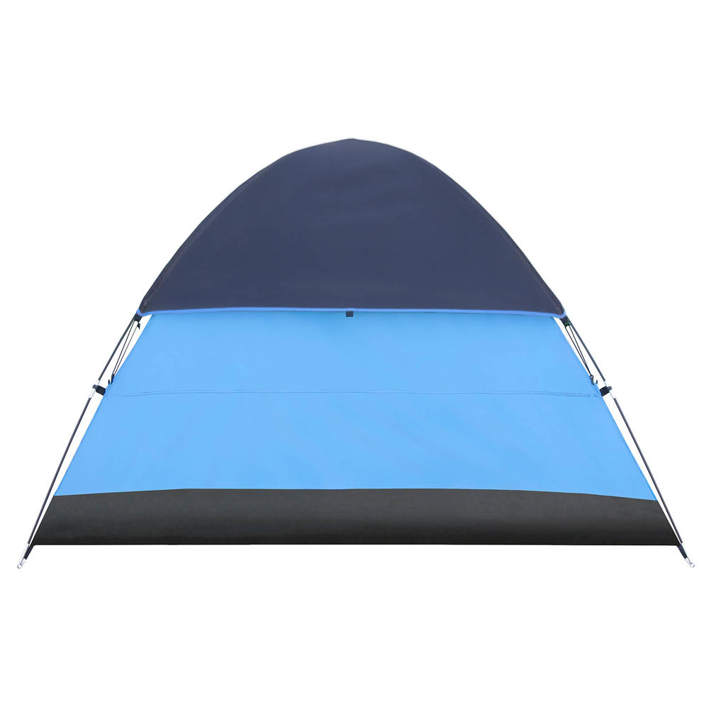 World Famous Sports 3-Person Dome Camping Tent with Rain Fly - Blue